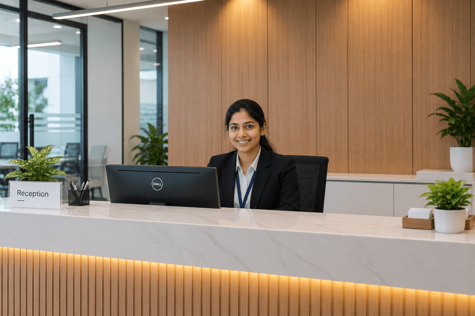 Front office and reception corporate uniforms